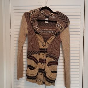 Preloved mix wool patched sweater/cardigan